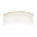 Pieptene din plastic BT015AA Transparent pentru par sau Voal de Mireasa cu strasuri si perle